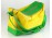 Retro zöld sárga brazil válltáska
