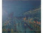 Camille Pissarro Boulevard Montmartre éjjel