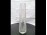 Régi retró csiszolt üveg váza 24 cm