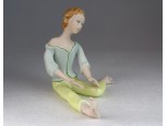 Hibátlan biszkvit porcelán lány figura