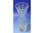 Hibátlan régi csiszolt üveg váza 25 cm