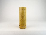 Régi tájképes bambusz váza 15 cm