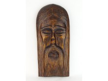 LR jelzésű fafaragás Jézus portré 1973