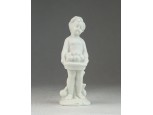 Régi kis méretű biszkvit porcelán szobor