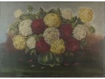 Magyar művész 1940 körül : Krizantémok