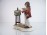Nagyméretű Capodimonte festő figura 29 cm
