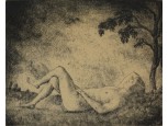 Bánk Ernő : "Akt a szabadban" 1927