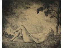 Bánk Ernő : "Akt a szabadban" 1927