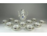 Régi német KPM porcelán kávéskészlet