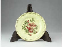 Vajszínű Zsolnay porcelán hamutál tálka 