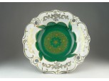 Régi Weimar porcelán asztalközép kínáló tál