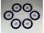 Kisméretű Zsolnay porcelán dísztányér 6 db