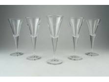 Elegáns talpas röviditalos üvegpohár készlet