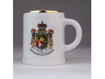 Kisméretű Liechtenstein porcelán bögre 6 cm