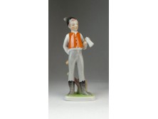 Régi porcelán DRASCHE favágó figura