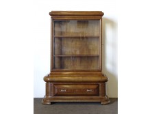 Régi art deco üveges vitrin 180 cm