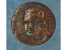 Mericske Rezső bronz plakett díszdobozban