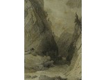 Antik osztrák Alpok acélmetszet PAFS - KLAMM