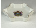 Zsolnay porcelán PÉCS címeres tálka