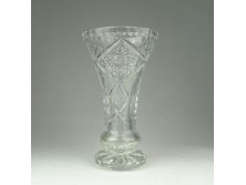 Csiszolt üveg váza 16 cm