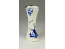 Delft Holland kerámia ibolyaváza 10 cm