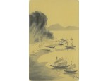 Ismeretlen festő : Vietnami kikötő