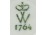Wallendorf porcelán váza 11 cm