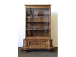 Régi art deco üveges vitrin 180 cm