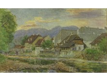 Ismeretlen művész : Folyóparti város