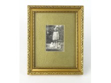 Régi kislány mackóval fotográfia