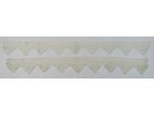 Régi csipke polcszegély kézimunka 2 x 115 cm