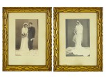 Régi esküvői fotográfia pár ~ 1930