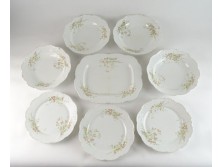 Antik porcelán tányérkészlet 8 darab