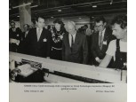 MTI fotó Göncz Árpád gyárlátogatása 1991