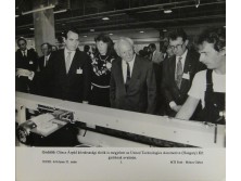 MTI fotó Göncz Árpád gyárlátogatása 1991