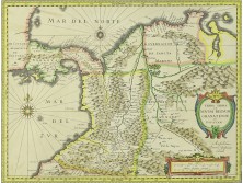 Antik Kolumbia térkép másolat ~1670