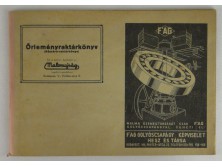 Malomipari Őrleményraktárkönyv 1943