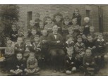 Régi iskolai fotográfia csoportkép 1923