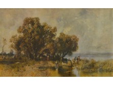 Mészöly Géza : Balatoni halásztanya