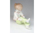 Jelzett Aquincumi porcelán kislány figura