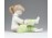 Jelzett Aquincumi porcelán kislány figura
