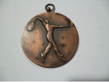 Régi réz sport kitüntetés tenisz 1951