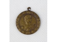 Régi főiskolai bronz LUDVIG sport érem