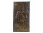 Régi örmény réz falikép 13.5 x 25 cm