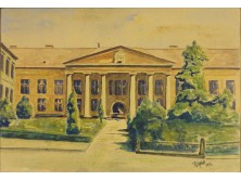 Pálföldi jelzéssel : Múzeumkert 1945