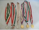 Régi evezős sport érmek 6 db egyben