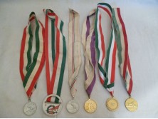 Régi evezős sport érmek 6 db egyben