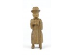 Régi juhász figura pásztor faragás 14.5 cm
