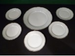 Régi porcelán süteményes készlet 5 szem.