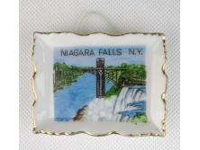 Régi kisméretű porcelán falikép NIAGARA
